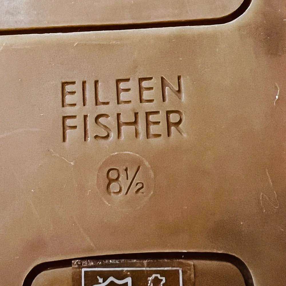 Eileen Fisher Lala Espadrille Flat Sandal, Leather, Metallic Tan,‎ Size 8.5
